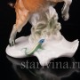 Фарфоровая статуэтка Горный козёл с ящерицей, Karl Ens, Германия, сер. 20 в.