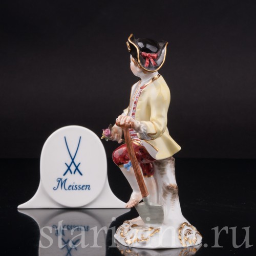 Фарфоровая статуэтка Мальчик с лопатой, Meissen, Германия, 1976 г.