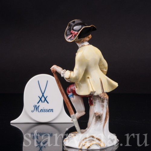 Фарфоровая статуэтка Мальчик с лопатой, Meissen, Германия, 1976 г.