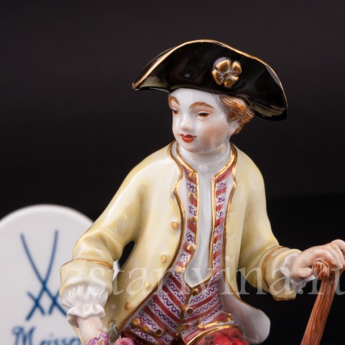Фарфоровая статуэтка Мальчик с лопатой, Meissen, Германия, 1976 г.