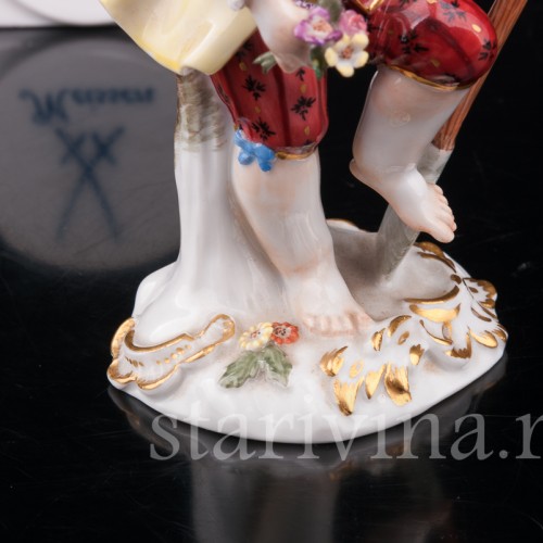 Фарфоровая статуэтка Мальчик с лопатой, Meissen, Германия, 1976 г.