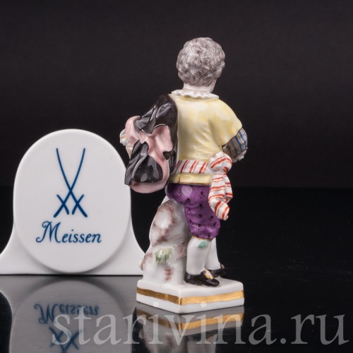 Фарфоровая фигурка Мальчик с собакой, Meissen, Германия, 1962 г.