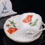 Кофейная пара Турецкий мак, Meissen, Германия, вт. пол 20 в.