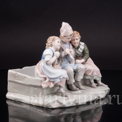 За вязанием, Karl Ens, Германия, 1900-е гг