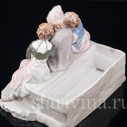 За вязанием, Karl Ens, Германия, 1900-е гг