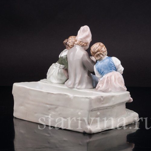 За вязанием, Karl Ens, Германия, 1900-е гг