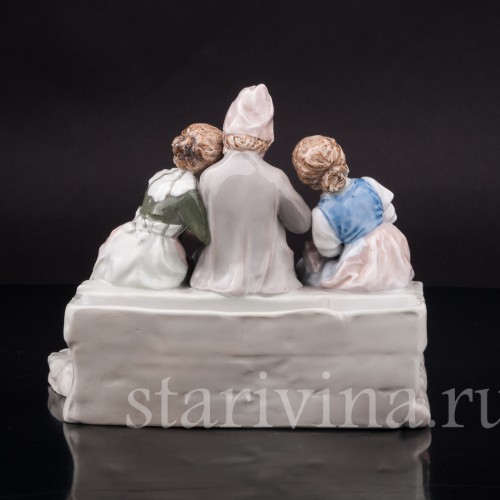 За вязанием, Karl Ens, Германия, 1900-е гг