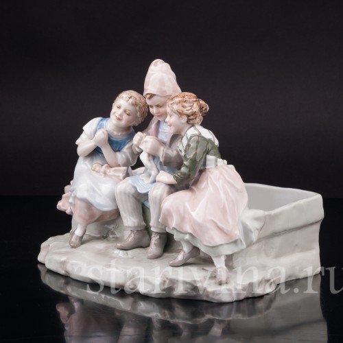 За вязанием, Karl Ens, Германия, 1900-е гг