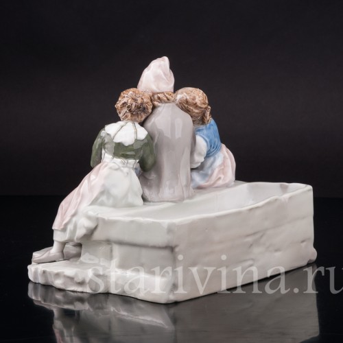 За вязанием, Karl Ens, Германия, 1900-е гг