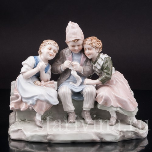 За вязанием, Karl Ens, Германия, 1900-е гг