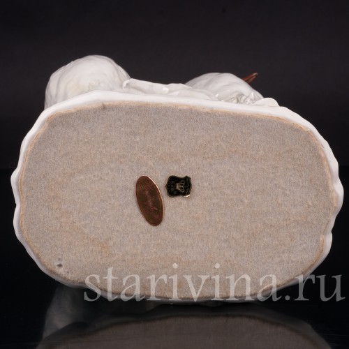 Фарфоровая статуэтка птиц Две цапли, Италия, 1931 - 1953 гг.