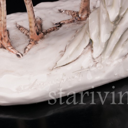 Фарфоровая статуэтка птиц Две цапли, Италия, 1931 - 1953 гг.