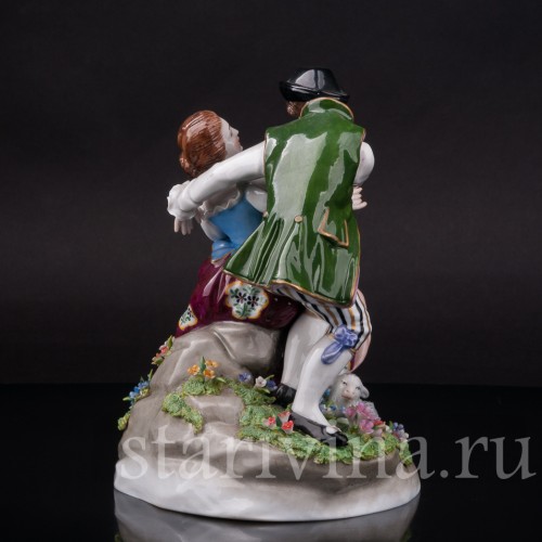 Фарфоровая статуэтка Пасторальная пара, Sitzendorf, Германия, вт. пол. 20 века.