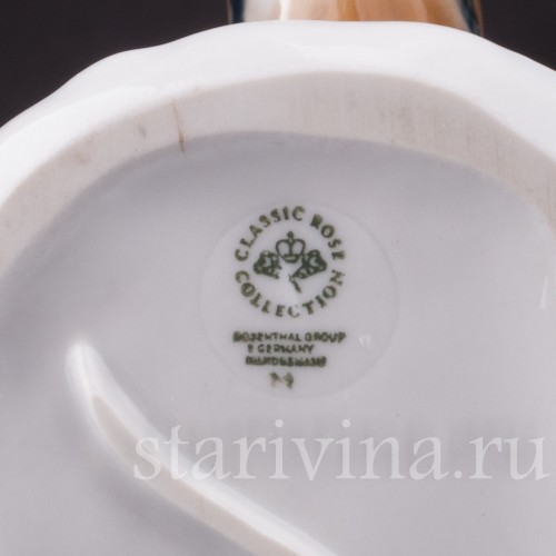 Фарфоровая статуэтка птицы Летящий зимородок, Rosenthal, Германия, 1970 гг.