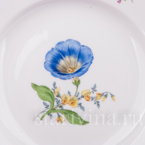 Чайное трио Цветок ипомеи, Meissen, Германия, вт. пол. 20 в.