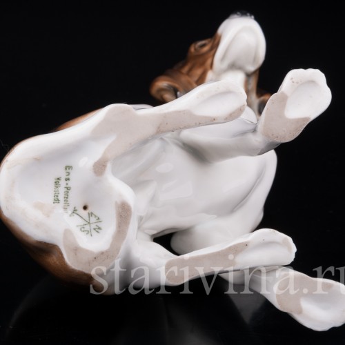 Фарфоровая статуэтка Охотничья собака, Karl Ens, Германия, 1920-30 гг.