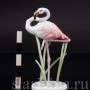 Фарфоровая статуэтка птицы Фламинго, миниатюра, Rosenthal, Германия, 1950-60 гг.