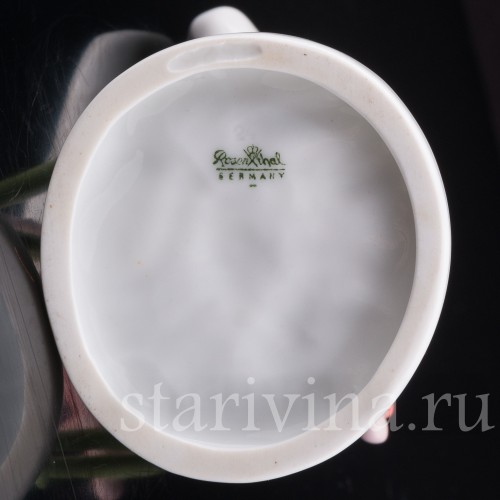 Фарфоровая статуэтка птицы Фламинго, миниатюра, Rosenthal, Германия, 1950-60 гг.