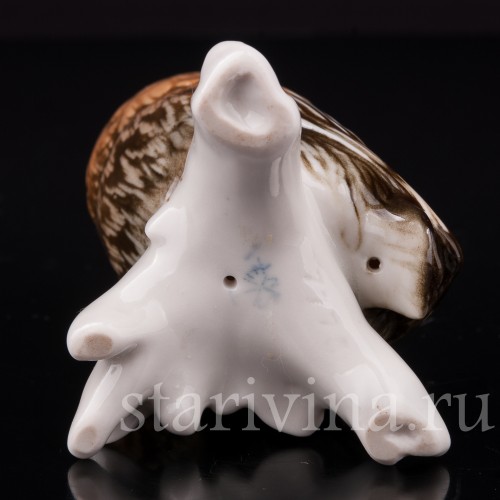 Фарфоровая фигурка птицы Сова, миниатюра, Karl Ens, Германия, сер. 20 в.