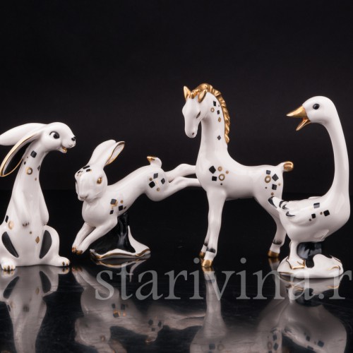 Фарфоровая фигурка Заяц, Goebel, Германия, 1956 год.