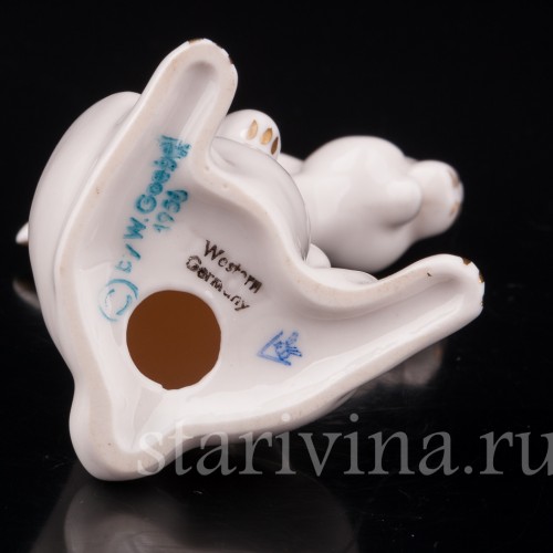 Фарфоровая фигурка Заяц, Goebel, Германия, 1956 год.