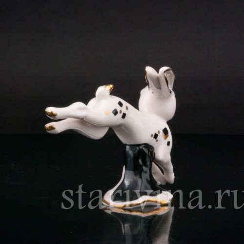 Фигурка из фарфора Бегущий кролик Goebel, Германия, 1956 год.