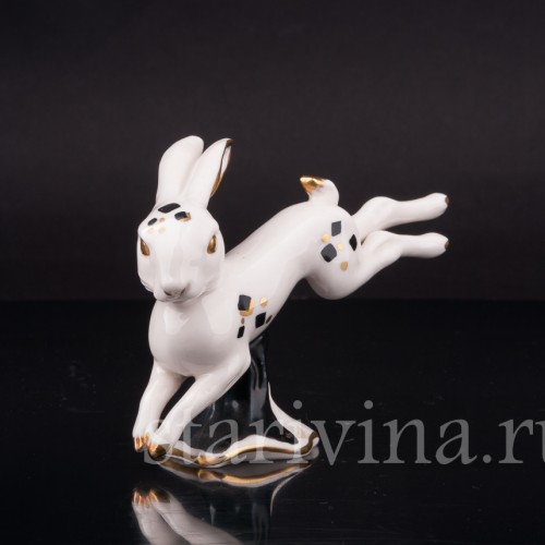 Фигурка из фарфора Бегущий кролик Goebel, Германия, 1956 год.