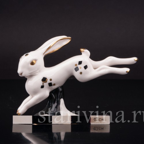 Фигурка из фарфора Бегущий кролик Goebel, Германия, 1956 год.