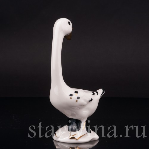 Фигурка птицы из фарфора Гусь, Goebel, Германия, 1956 год.