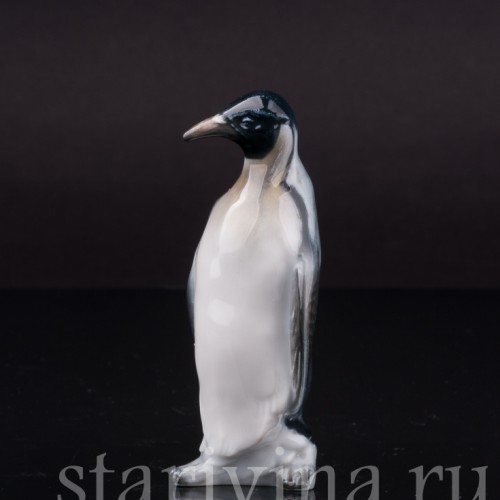 Фигурка птицы из фарфора Пингвин, миниатюра, Rosenthal, Германия, 1953-57 гг.
