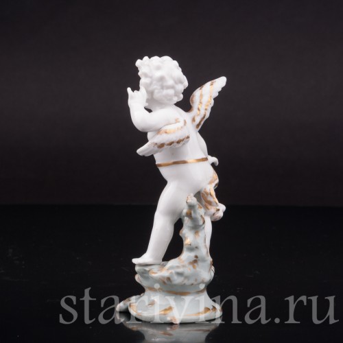 Фигурка из фарфора Аллегория слуха, миниатюра, Volkstedt, Германия, кон. 19. - нач. 20 вв.