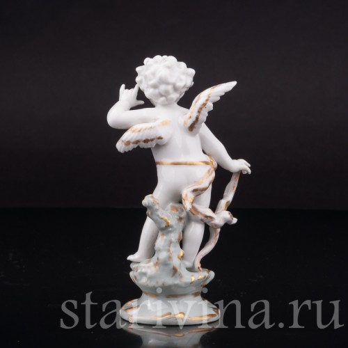 Фигурка из фарфора Аллегория слуха, миниатюра, Volkstedt, Германия, кон. 19. - нач. 20 вв.