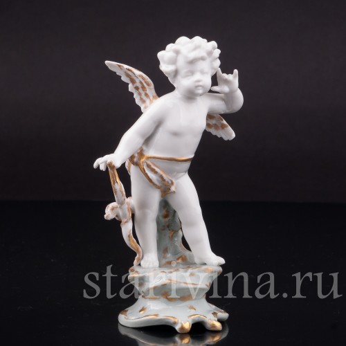 Фигурка из фарфора Аллегория слуха, миниатюра, Volkstedt, Германия, кон. 19. - нач. 20 вв.