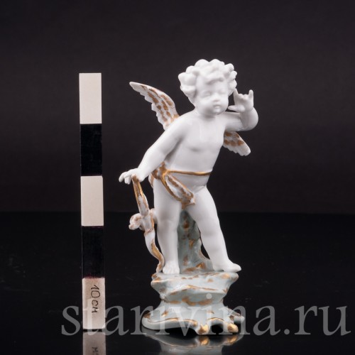 Фигурка из фарфора Аллегория слуха, миниатюра, Volkstedt, Германия, кон. 19. - нач. 20 вв.