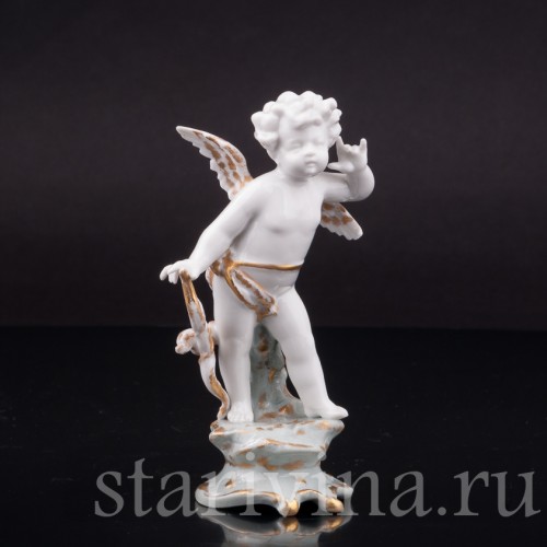 Фигурка из фарфора Аллегория слуха, миниатюра, Volkstedt, Германия, кон. 19. - нач. 20 вв.