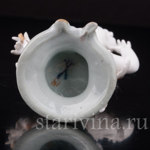 Фигурка из фарфора Аллегория слуха, миниатюра, Volkstedt, Германия, кон. 19. - нач. 20 вв.