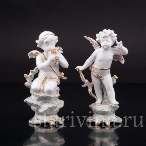 Фигурка из фарфора Аллегория вкуса, миниатюра, Volkstedt, Германия, кон. 19. - нач. 20 вв.