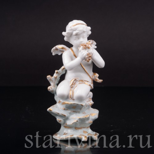 Фигурка из фарфора Аллегория вкуса, миниатюра, Volkstedt, Германия, кон. 19. - нач. 20 вв.