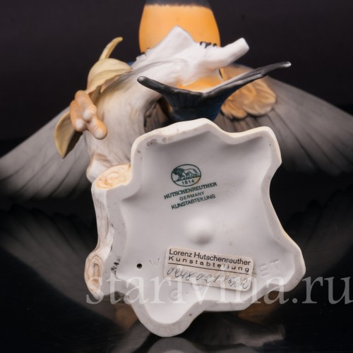 Фигурка птицы из фарфора Ласточка, Hutschenreuther, Германия, 1970 гг.