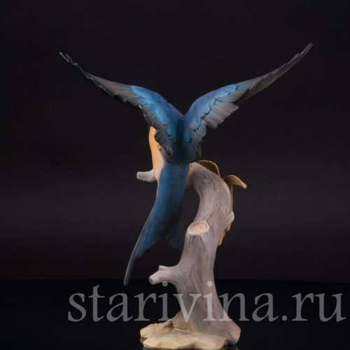 Фигурка птицы из фарфора Ласточка, Hutschenreuther, Германия, 1970 гг.