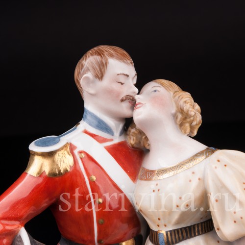 Фарфоровая статуэтка Солдат и Принцесса, Royal Copenhagen, Дания, 1980 гг.