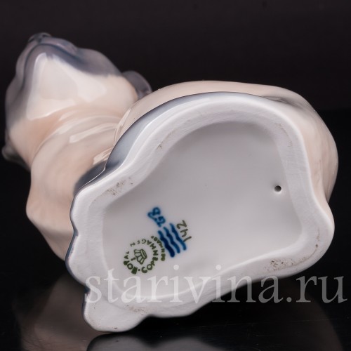 Фигурка из фарфора Сиамская кошка, Royal Copenhagen, Дания, 1990 гг.