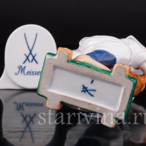 Фарфоровая статуэтка Мальчик с лошадкой, Meissen, Германия, 1951 г.