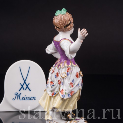 Фарфоровая статуэтка Девочка-комедиантка, Meissen, Германия, 1963 г.