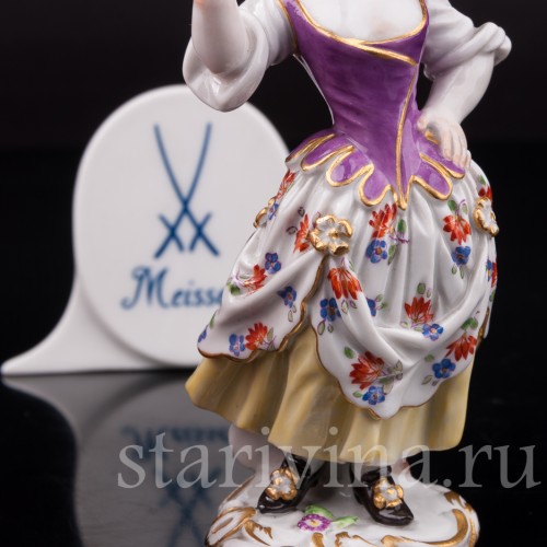 Фарфоровая статуэтка Девочка-комедиантка, Meissen, Германия, 1963 г.