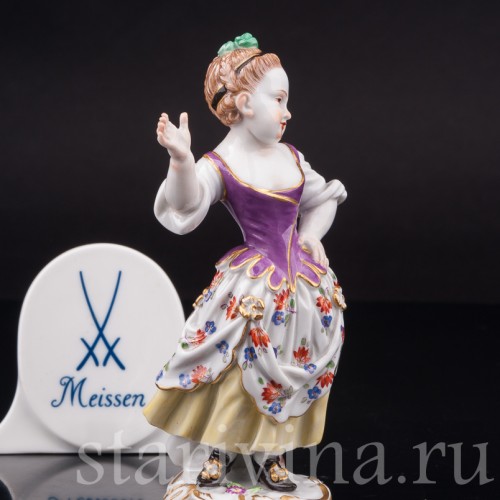 Фарфоровая статуэтка Девочка-комедиантка, Meissen, Германия, 1963 г.