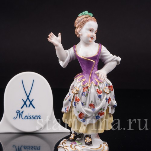 Фарфоровая статуэтка Девочка-комедиантка, Meissen, Германия, 1963 г.