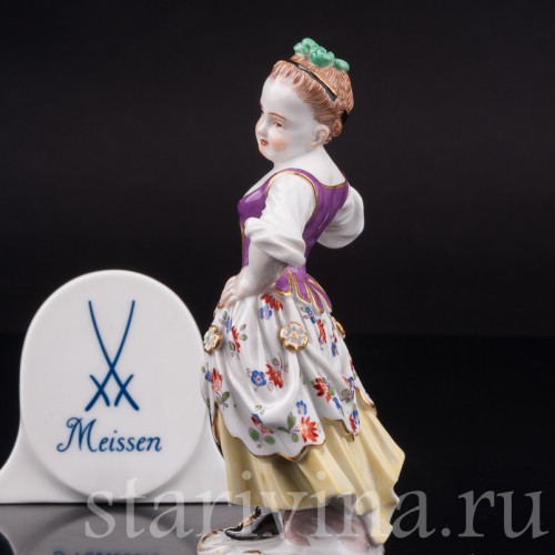 Фарфоровая статуэтка Девочка-комедиантка, Meissen, Германия, 1963 г.
