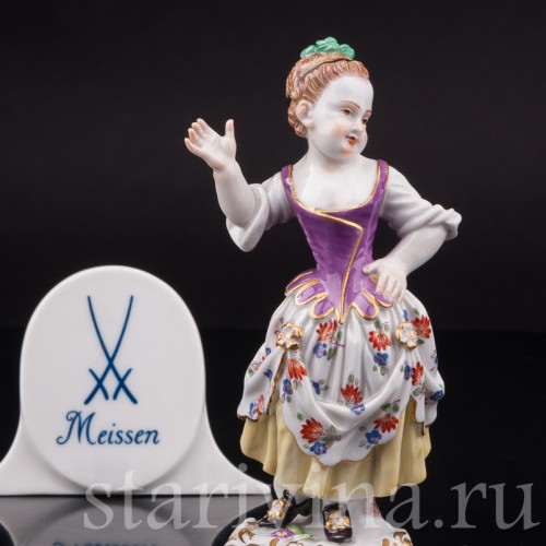 Фарфоровая статуэтка Девочка-комедиантка, Meissen, Германия, 1963 г.