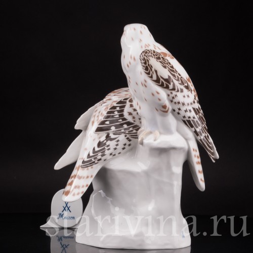 Фарфоровая статуэтка птицы Два кречета на скале, Meissen, Германия, 1924-33 гг.